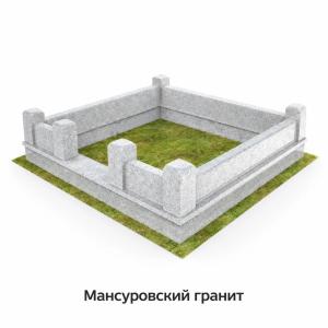 Цоколя из разных пород гранита