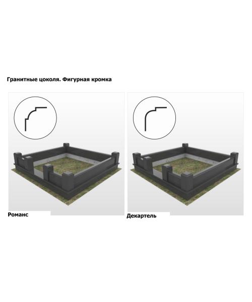 Гранитные цоколя. Фигурная кромка - 1