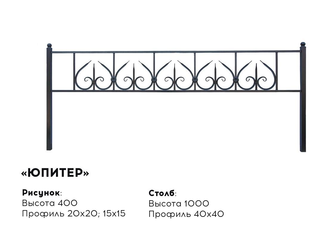 Металлическая ограда "Юпитер"